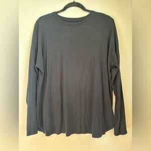 GAP Black Long Sleeve Women's Jersey Top